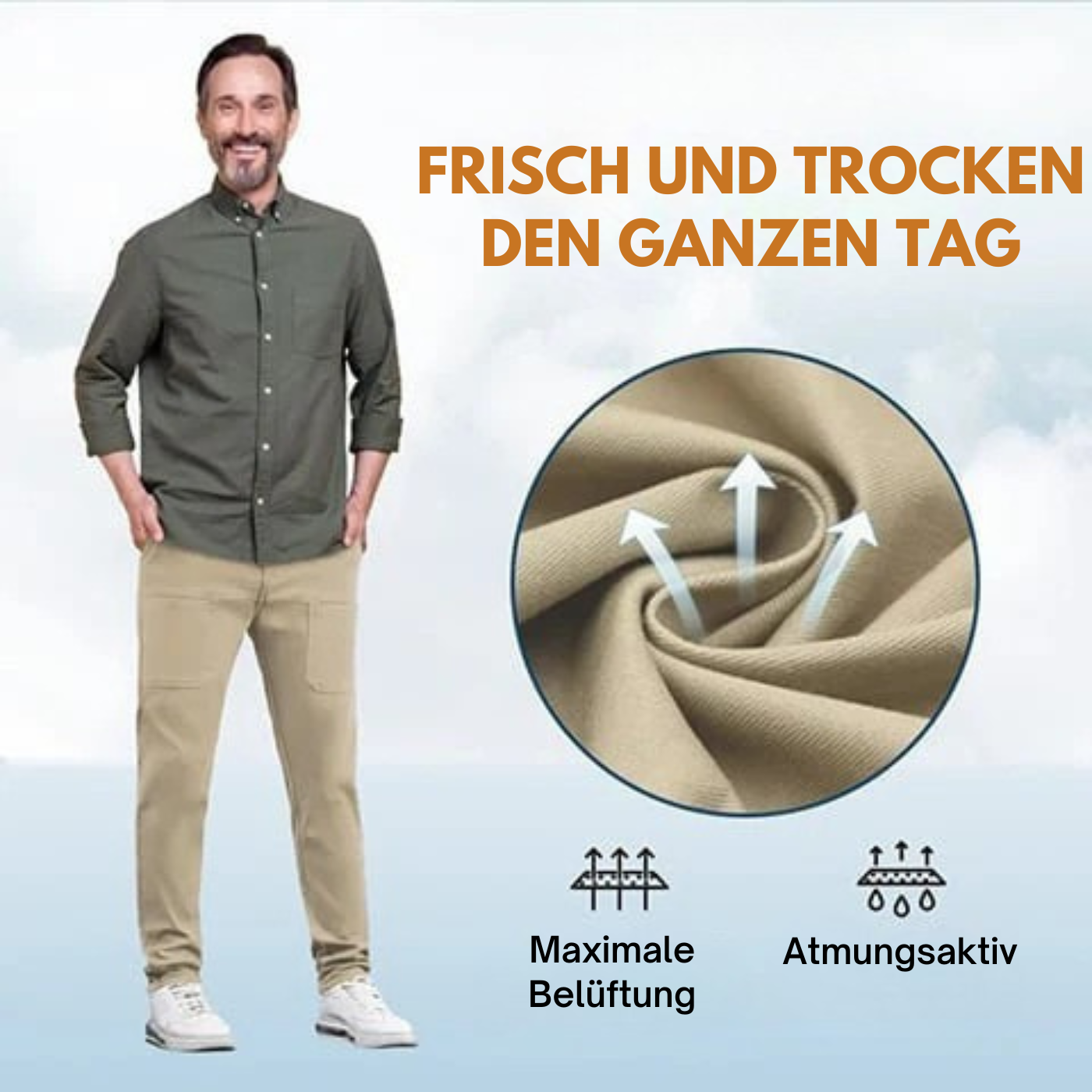 MultiPants – Cargohose mit 6 Taschen und elastischem Bund✨