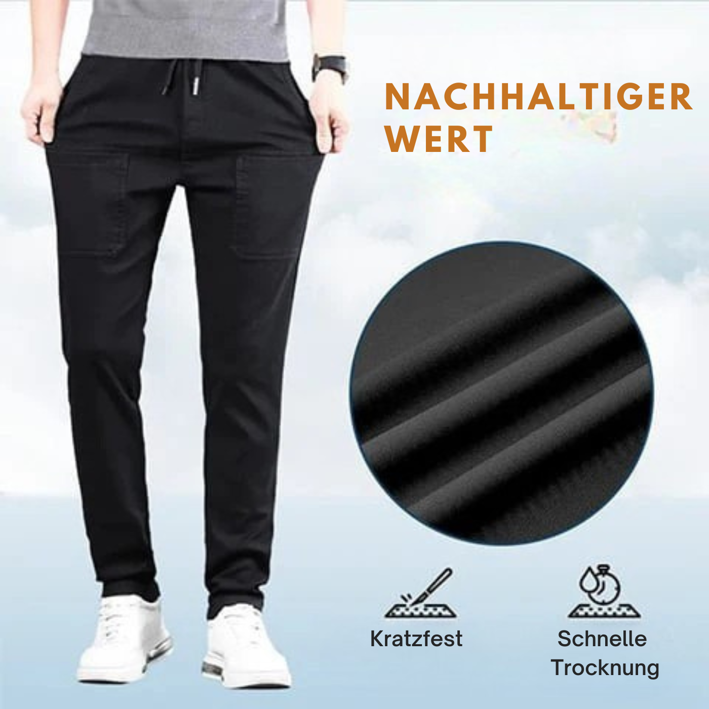 MultiPants – Cargohose mit 6 Taschen und elastischem Bund✨